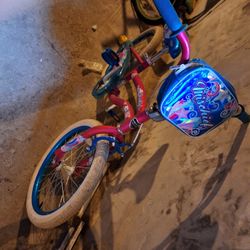 Girls 18" BIKE Pink/Blue with POUCH