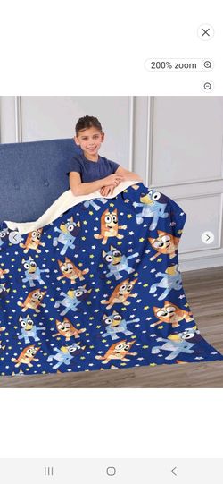 Bluey throw blanket retail for 30