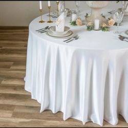 120” New Round Table Cloths $8 Each Premium Fabric 