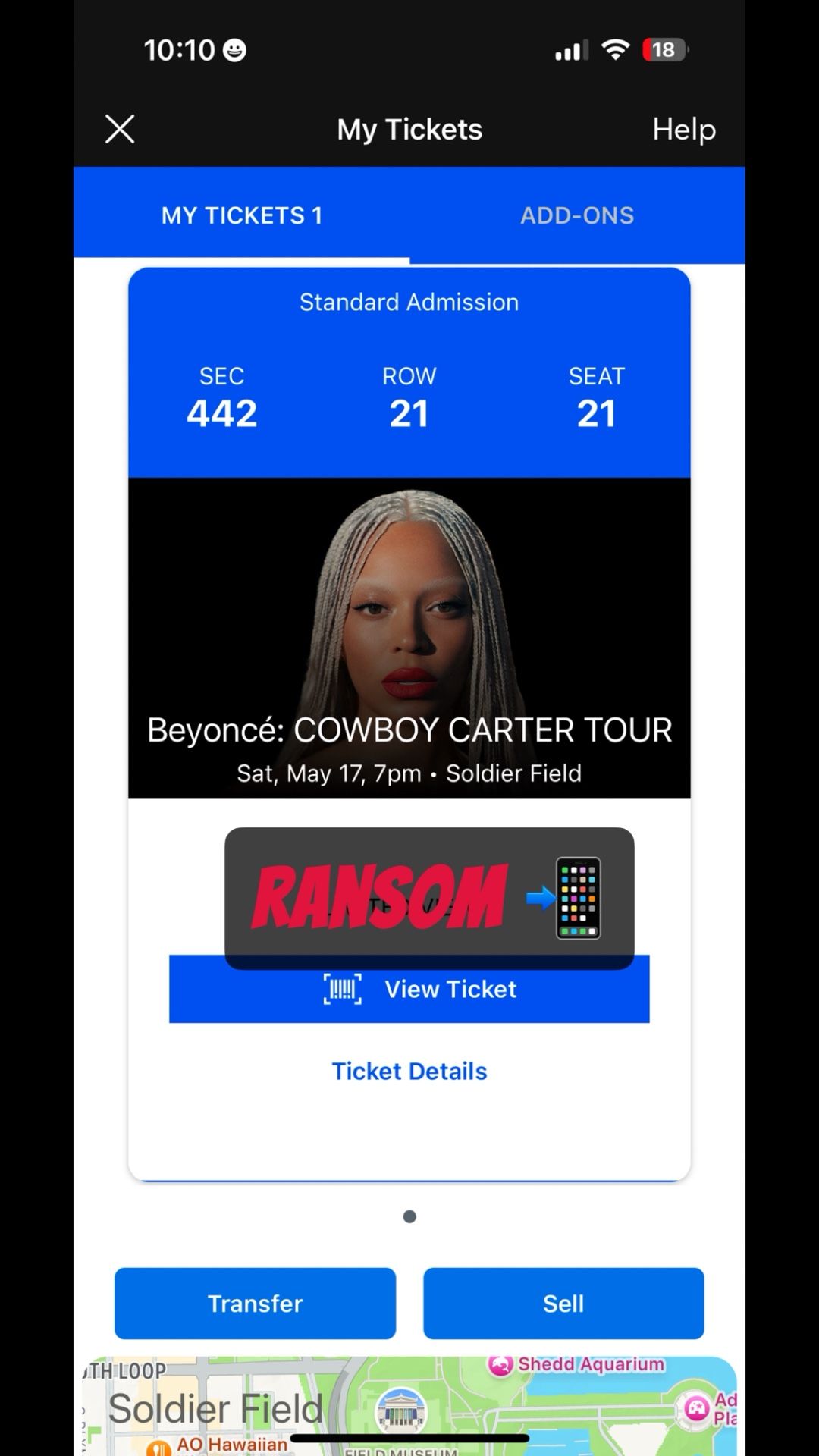 Beyoncé Cowboy Carter Tour Chicago Ticket
