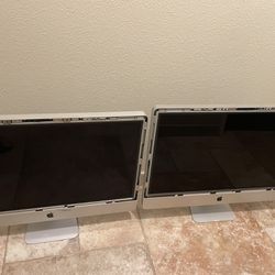 2 x 27 Inch Apple iMac For Parts