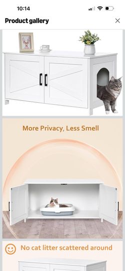 Cat litter box enclosure