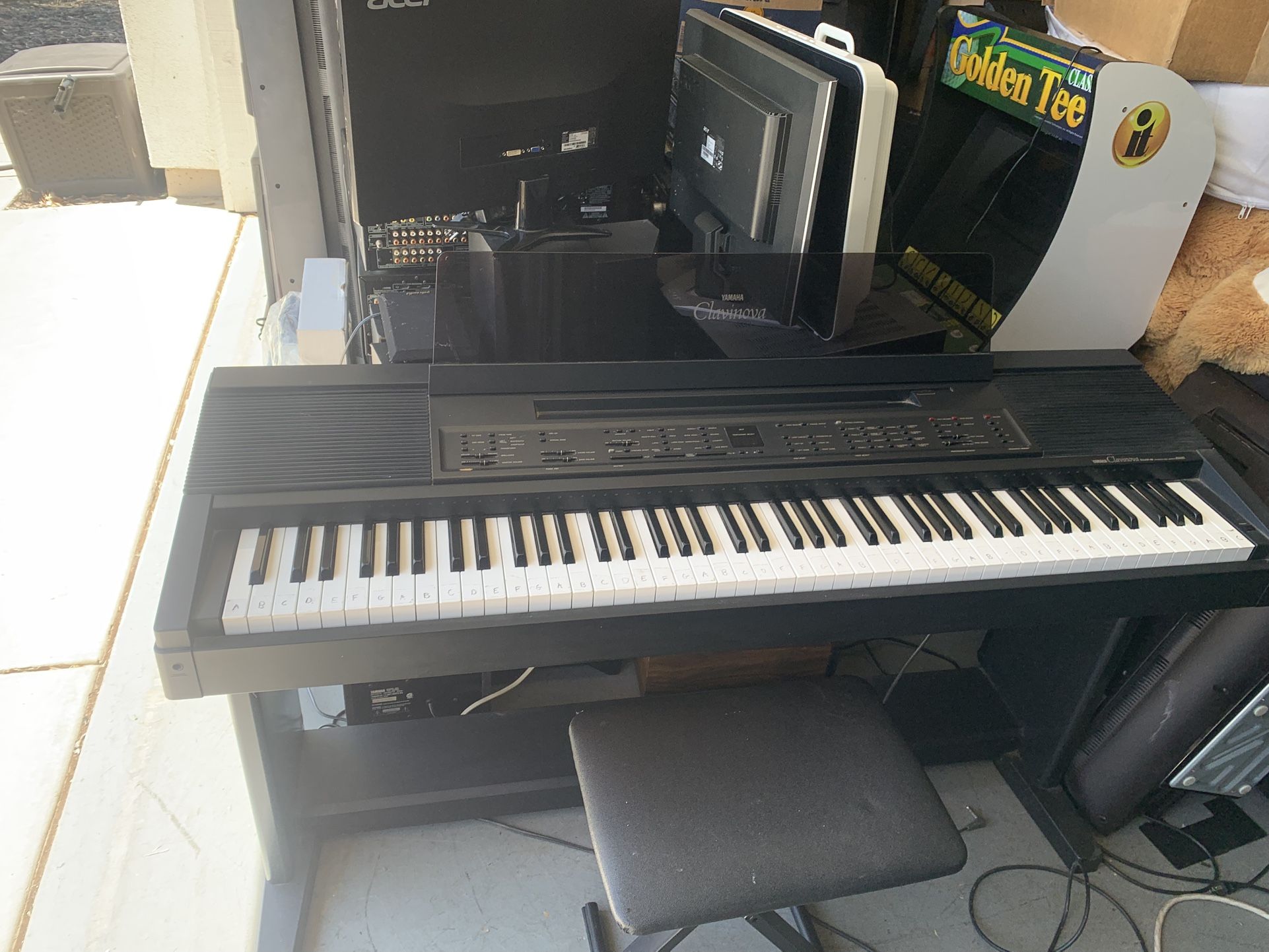 Yamaha Clavinova CVP-8 Digital Piano Keyboard w/ Bench Stool