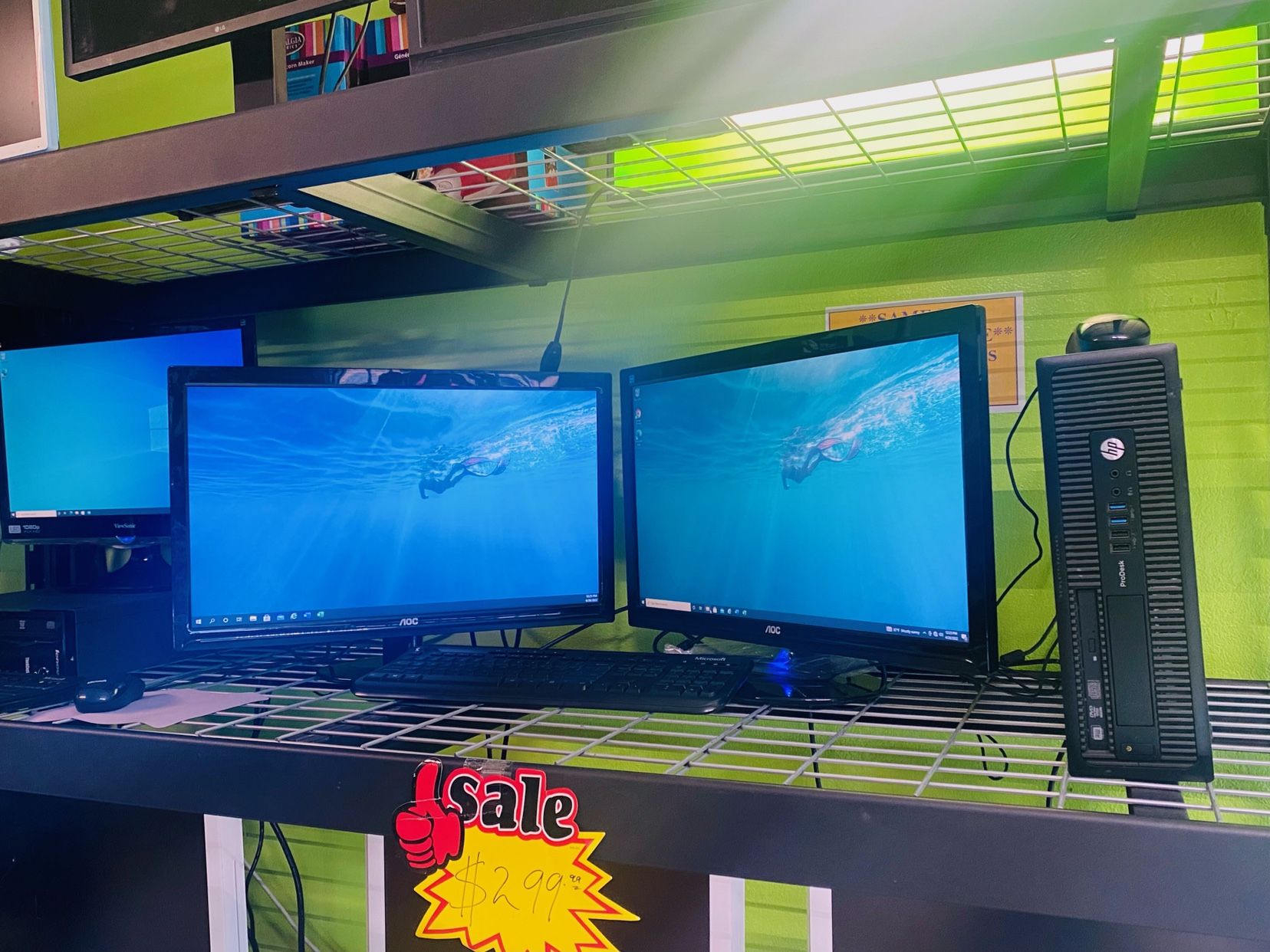 💥DUAL SCREEN DESKTOP 🖥 +🖥💥COMPLETE SET 😍