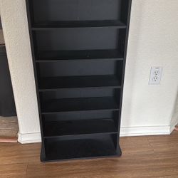 Wooden Black Gently Used Storage 