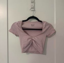 Urban Outfitters pink crop top