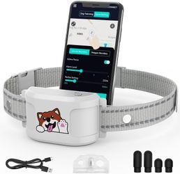 GPS Dog Electronic Fence, Wireless Training Collar- No Subscription Required, Customizable Boundaries via App 3280 FT, IPX7 Waterproof Rechargeable Co