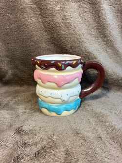 Donut Stack Stoneware Mug by BOSTON WAREHOUSE