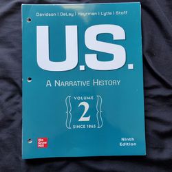 U.S.: A Narrative History Book