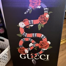 Floral Snake Canvas Print 36x24