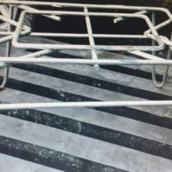 (5) used chrome Dunnage racks