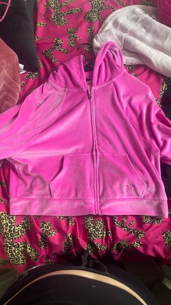 S pink Victoria Zip Up Sweater