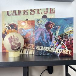 3 Piece Jazz/Blues Wood Wall Decorations