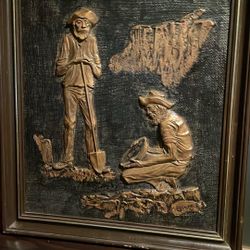 Tom Gregus Copper Art Very Good Condition Signed By Artist 