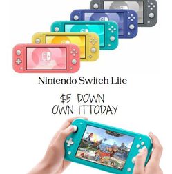 Nintendo Switch Lite New - Pay $1 To Take It Home Today and pay the rest later.