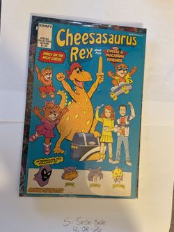 Cheesasaurus Rex & Macaroni Friends Comic Kraft 1992 Special Collector Edition* Very Rare and in really good condition. Great to grade
