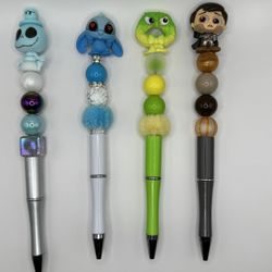 Ballpoint Pen with Character Topper & Decorative Beads