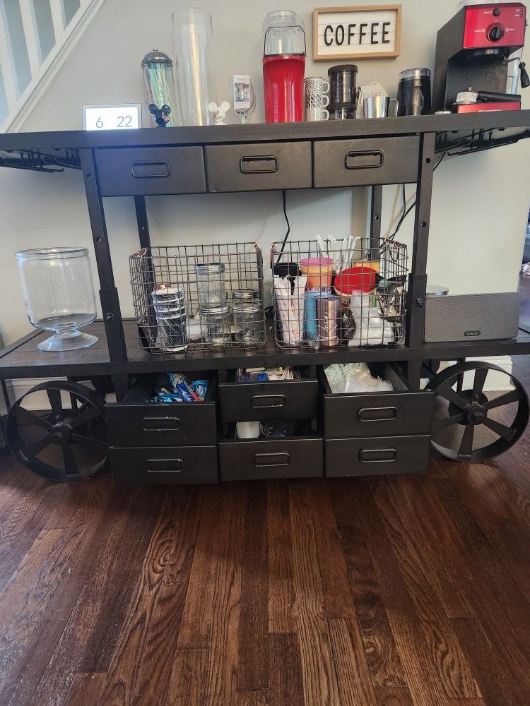 Pottery Barn Sheffield Entertaining Bar Cart