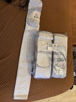 NFL White Football Socks Size Large