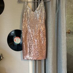 Windsor Pink/Silver Mini Dress Size S