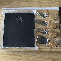 NEW Kim Crawford Charcuterie Board with Cheese Knives
