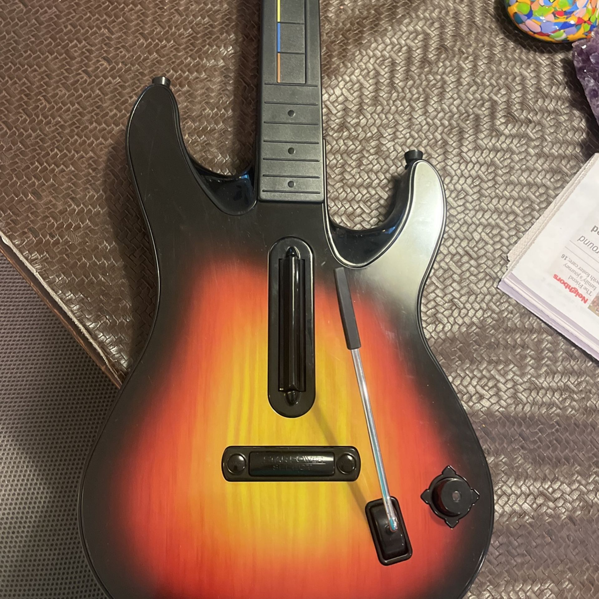 PS3 Guitar Hero Sunburst Wireless 95451.805 Red Octane World Tour *NO DONGLE*