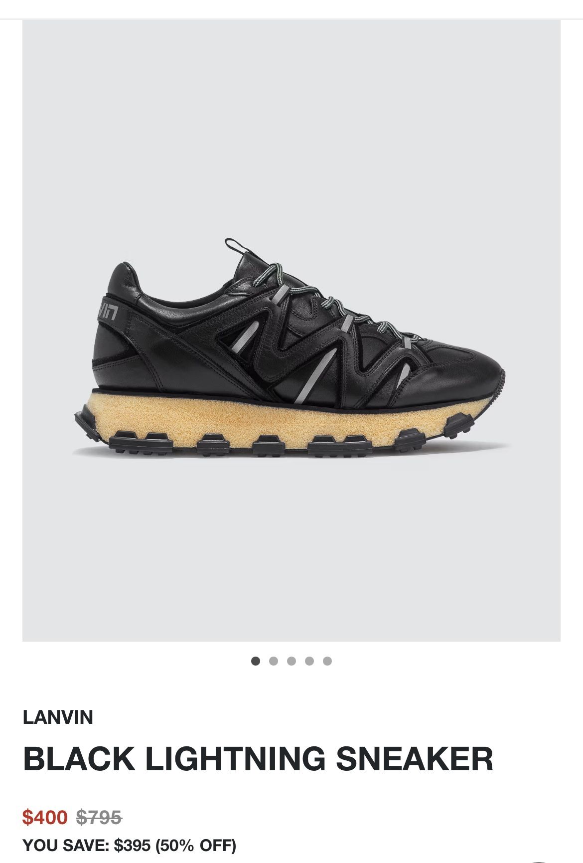 Lanvin Black Lighting Sneaker for Sale in Henderson NV OfferUp