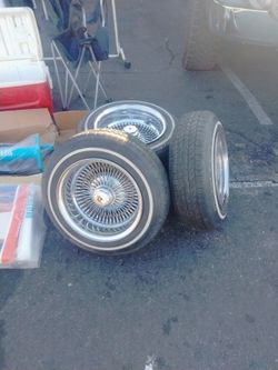 100 Spoke Rims With Tires 