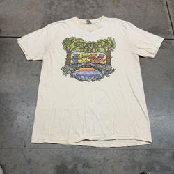 vintage grateful dead classic rock band beige shirt size xl