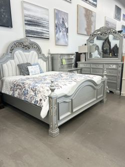 💎 Solid Wood King Bedroom Set – Floor Model Special! 💎
