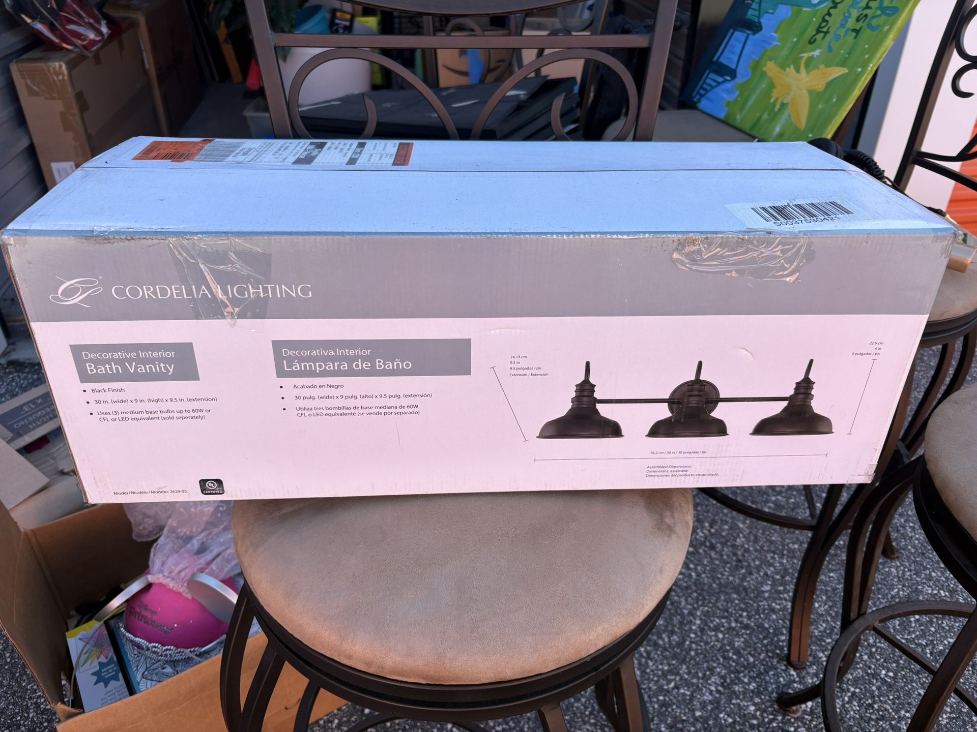 2 Three Light Farmhouse Bathroom Vanity Lights