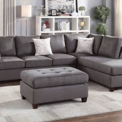 Sectional Sofa + Ottoman