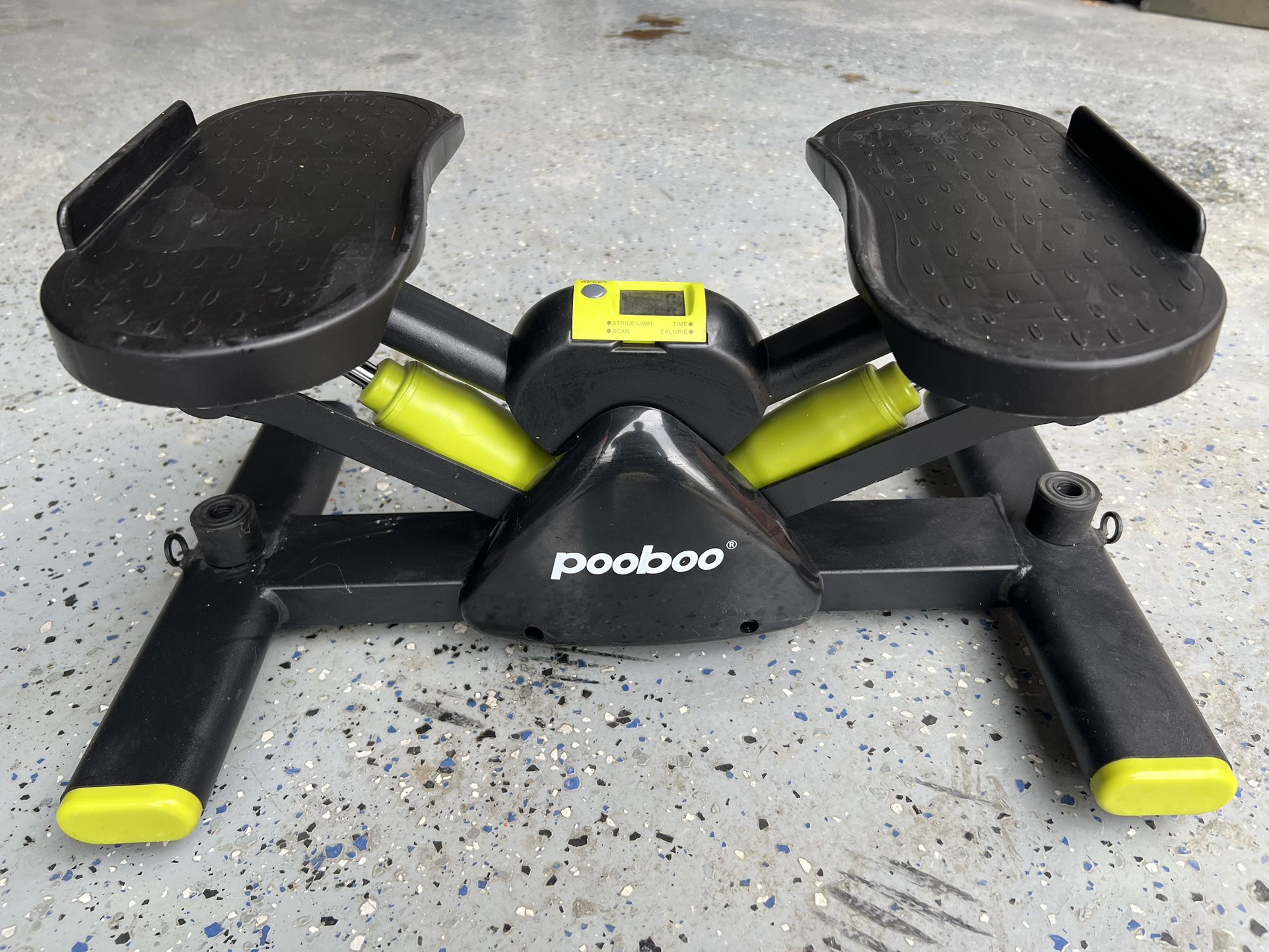 Pooboo Cardio Mini Stepper Machine with Resistance Bands, Home Fitness