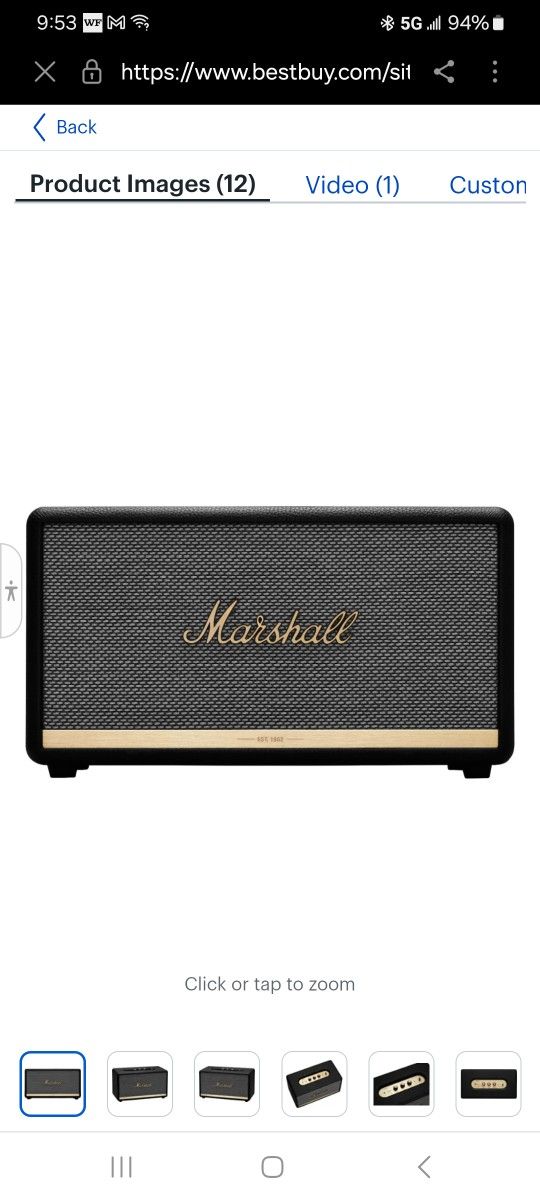 all
Marshall - Stanmore II Bluetooth Speaker - Black.
This is brand new in the 
