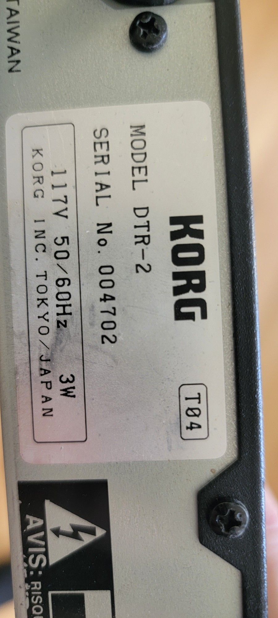 Korg DTR 2 digital rack mount tuner