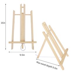 Table Top Easel 3 Pack 16 Inch Wooden Display Stand Painting Art Craft, New !