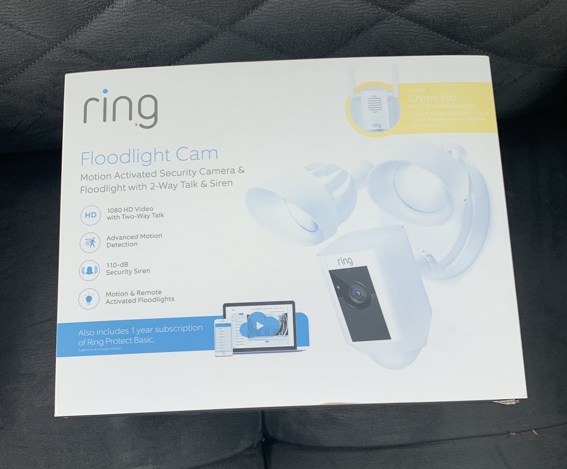 Ring Floodlight Camera with Chime Pro