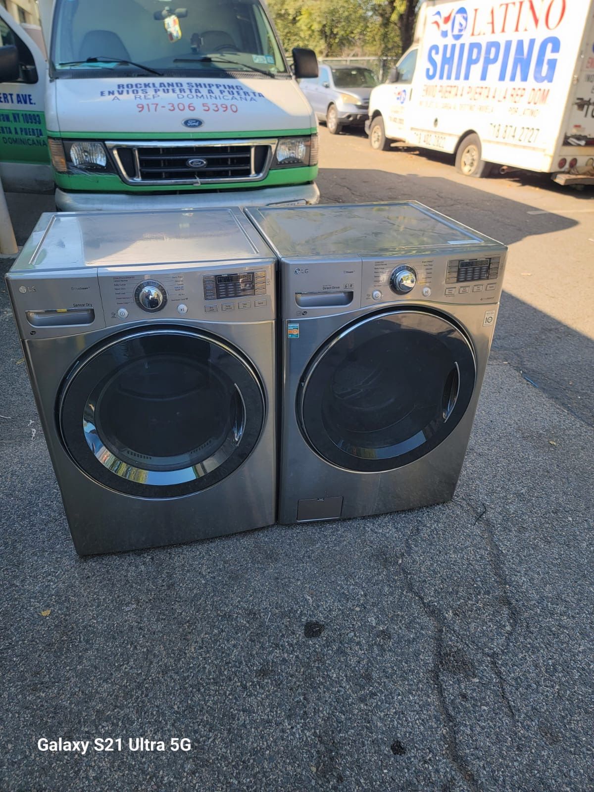 LG electric washing machine set free water hose installation if you have the connections at home