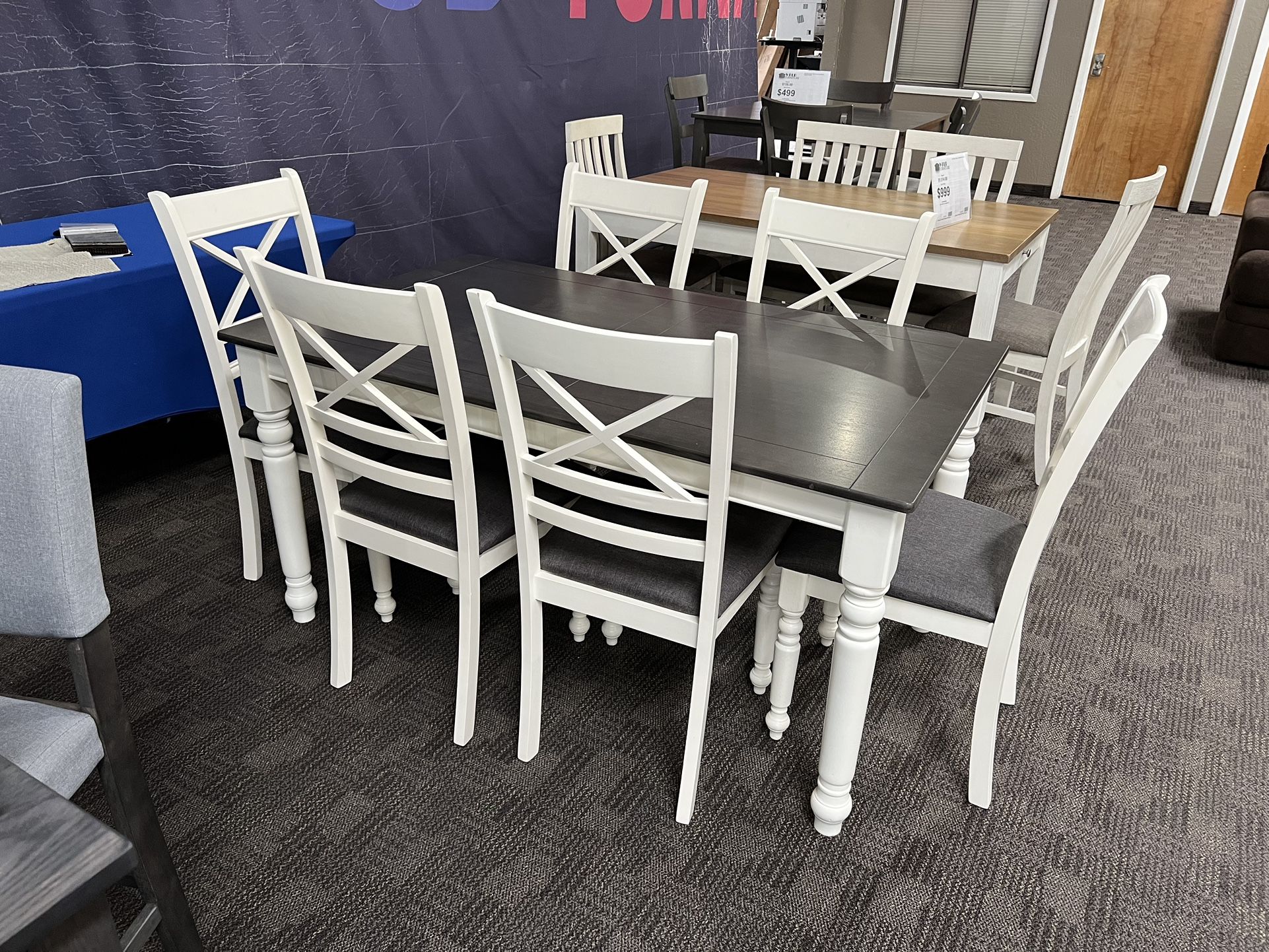 White Dining Kitchen Table Set