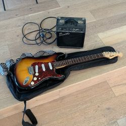 Squire Electric Guitar And Amp