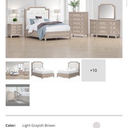Ashley Queen Bed W/nightstand And Sealy Mattress 