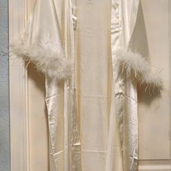 Long Silky Bathrobe, Sleepwear, Wedding, Bride, Bridesmaid