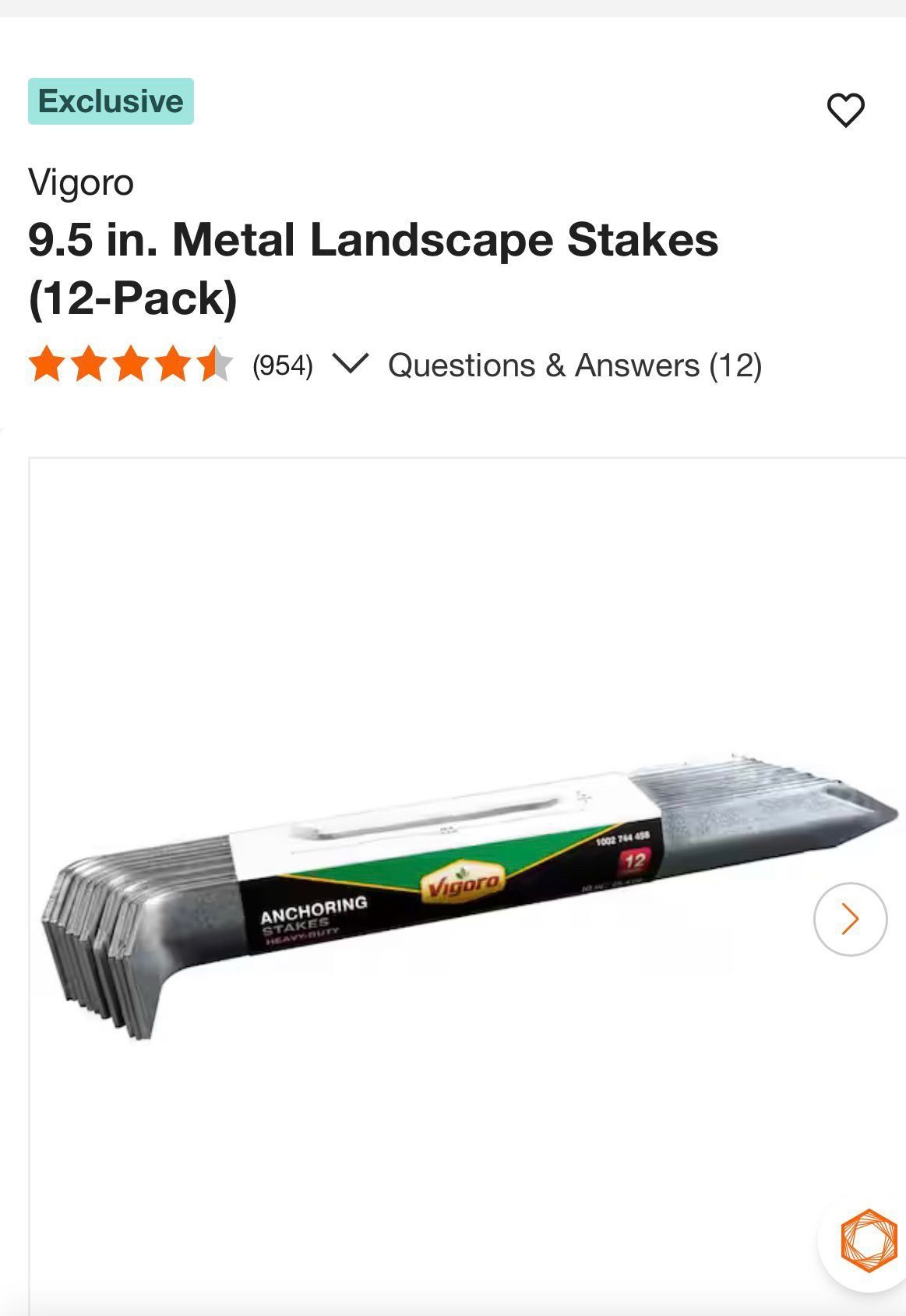 Metal Landscape Stakes
