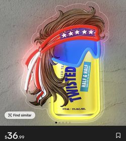 Twisted Tea Mullet-Head Beer Neon Sign 