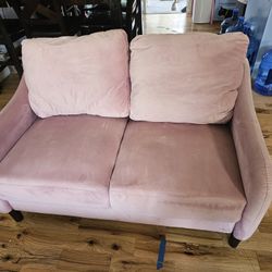 Clean  Pink Sofa