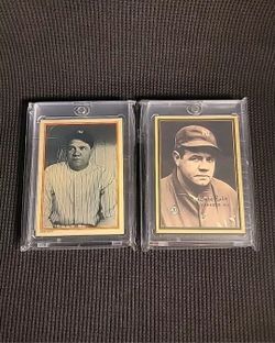Babe Ruth 1985 TOPPS #2 COLLECTOR'S SERIES & (1931 W 571 Reprint) | 2-Card Lot 