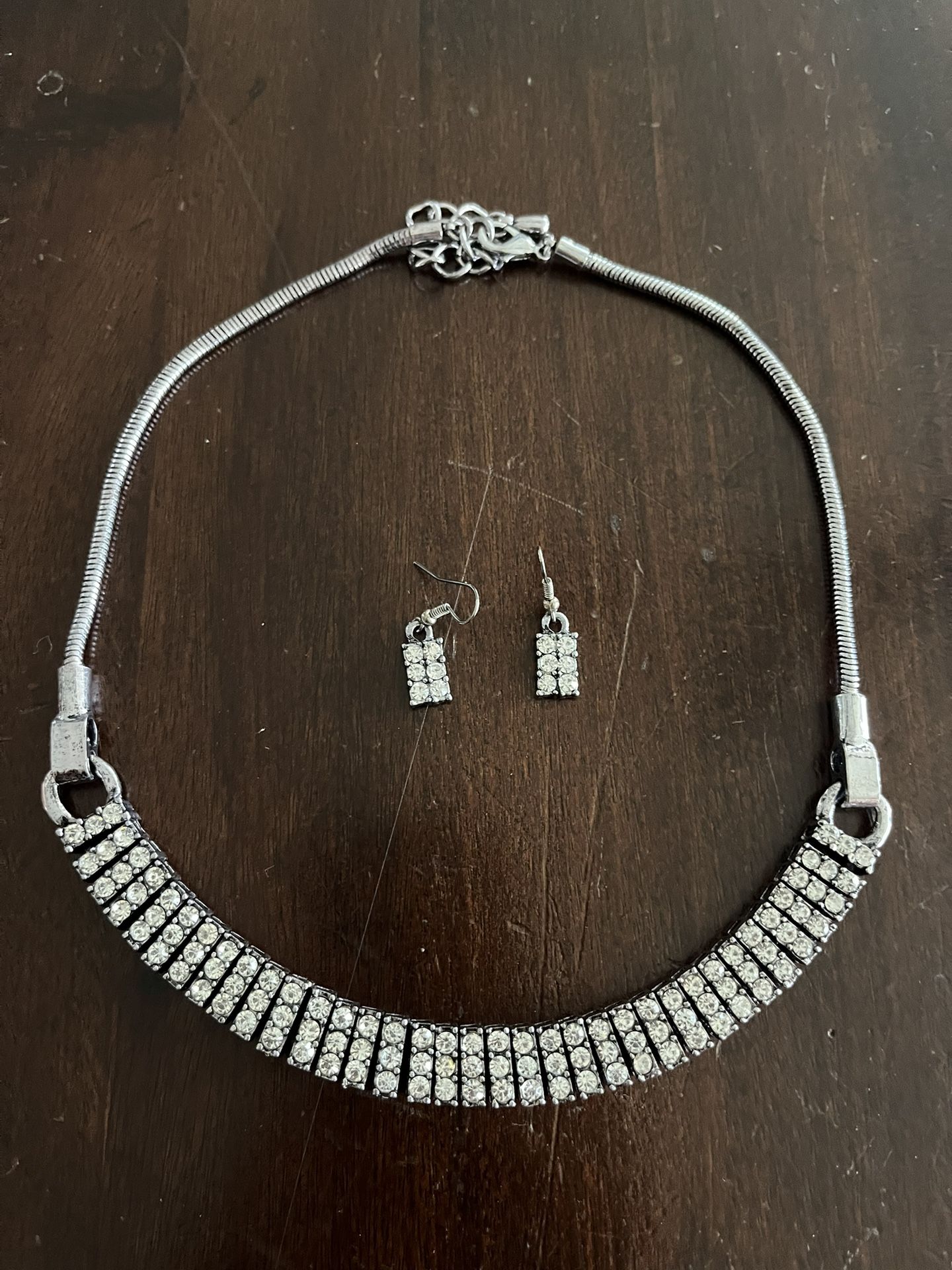 Choker Necklace + Earrings