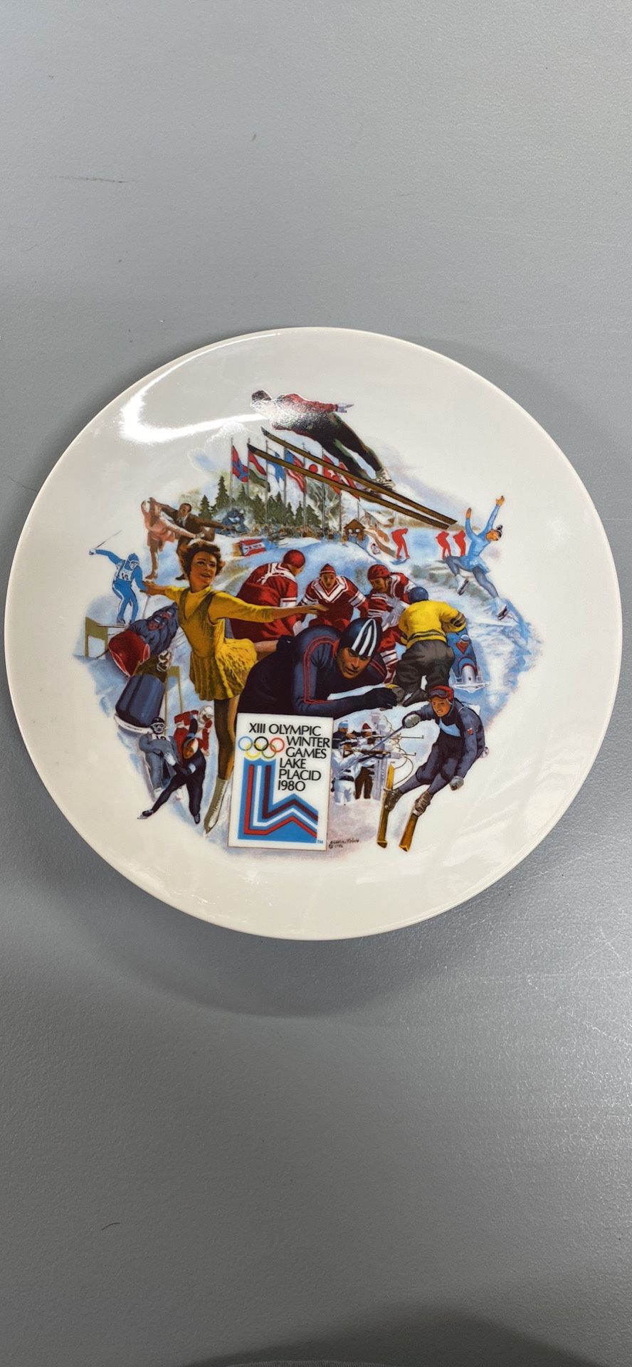 Official 1980 Olympic Winter Games Plate