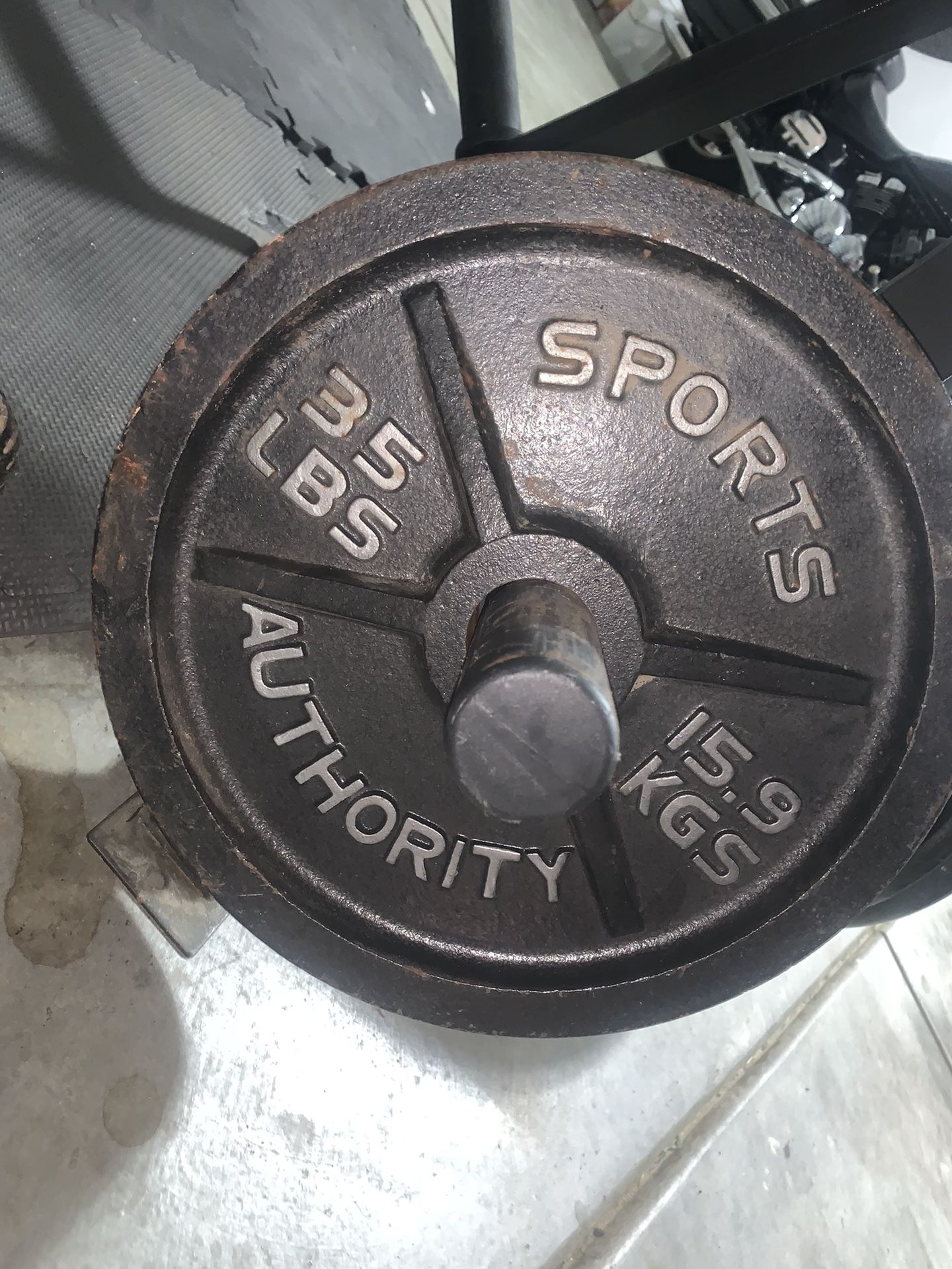 Sports Authority 35lb Weights 