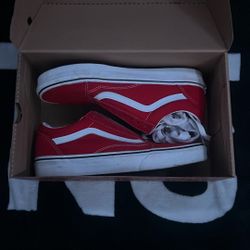 Red old school vans